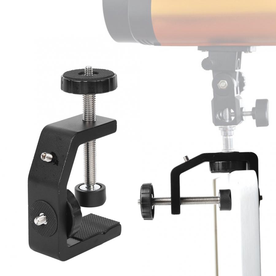 Giá Đỡ Dạng Kẹp Chữ C Bằng Nhôm Kèm Ốc Vít 1/4 Inch Cho Chân Máy Ảnh