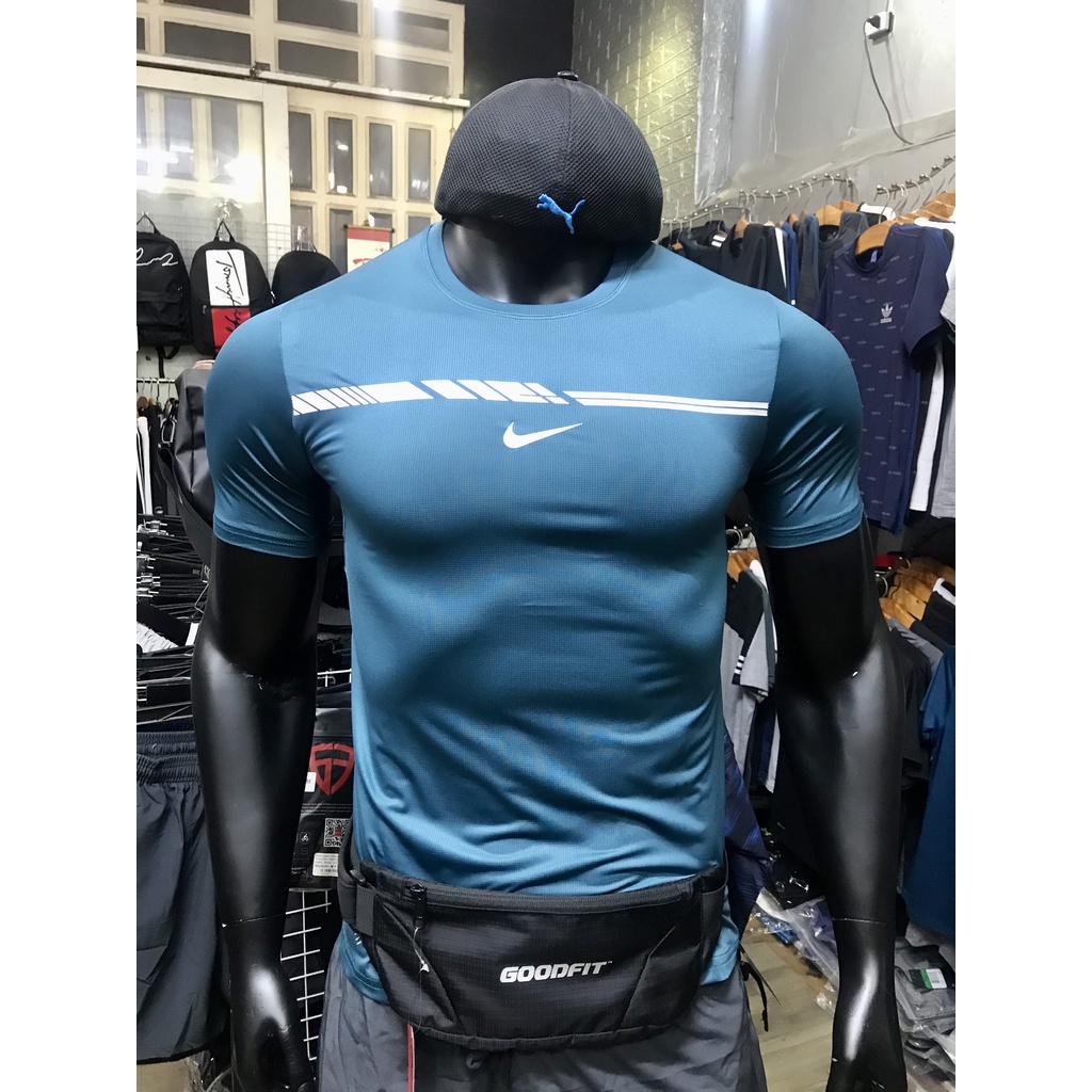 Áo thể thao Men gym NKS04, fom chuẩn, vải lưới dệt xuất dư