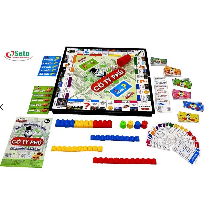 Đồ Chơi Cờ Tỷ Phú Sato Cao Cấp Dành Cho Bé