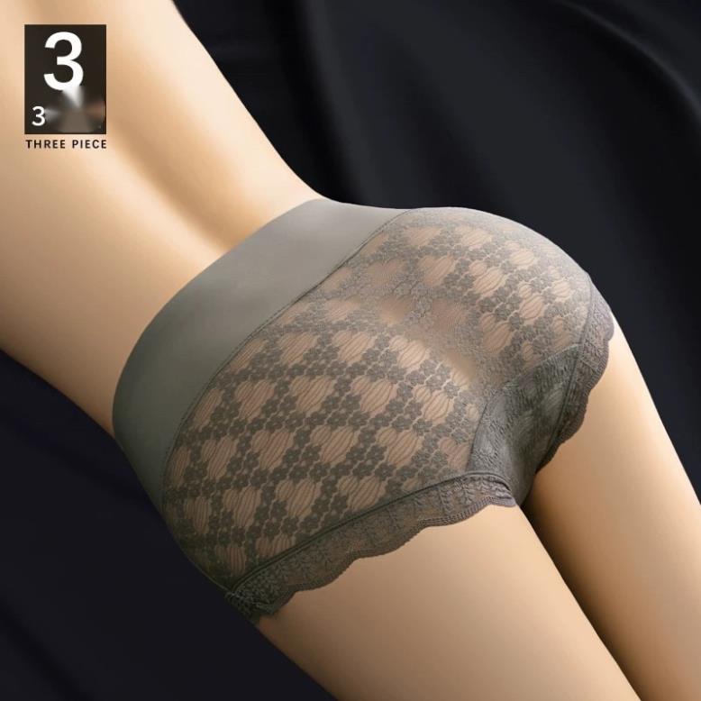 Quần Lót Su Lụa Cradin Ren Cạp Cao Gen Bụng Tàng Hình 6331