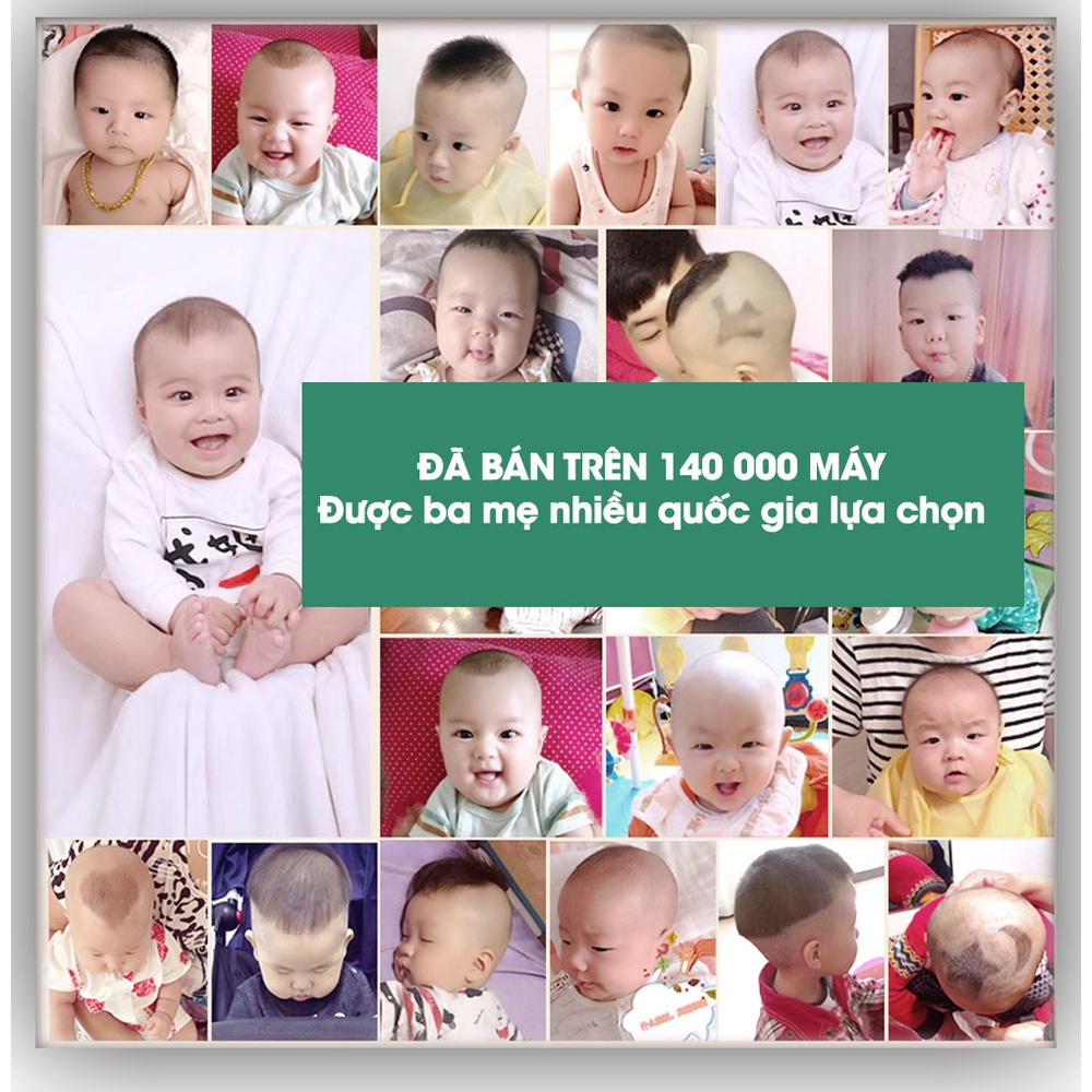 Tông đơ cắt tóc cho bé ACHITA lưỡi cắt gốm không gỉ, chống giật tóc, chống ồn