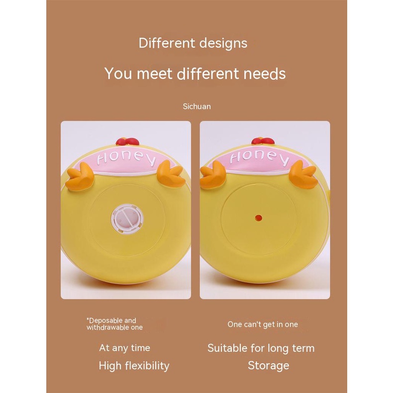 Ống Heo Tiết Kiệm Tiền Hình Gà Con Dung Tích Lớn Không Thể Phá Vỡ Cho Trẻ Em con heo đất Ống Heo Tiết Kiệm Sức Chứa Lớn Hình Chú Gà Dễ Thương Cho Học Sinh