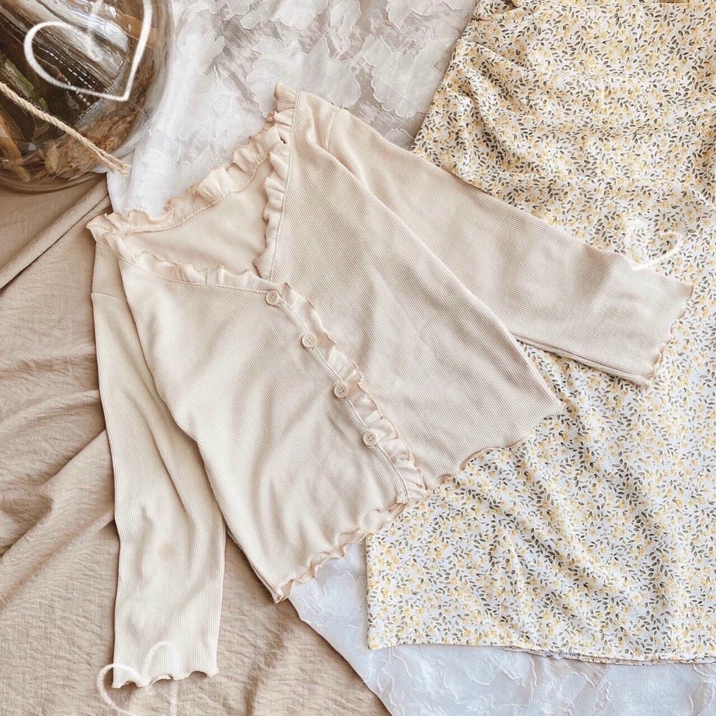 [ĐÃ VỀ HÀNG] SET ĐẦM HAI DÂY CỔ TIM ÁO KHOÁC CADIGAN (❤ω❤) | BigBuy360 - bigbuy360.vn