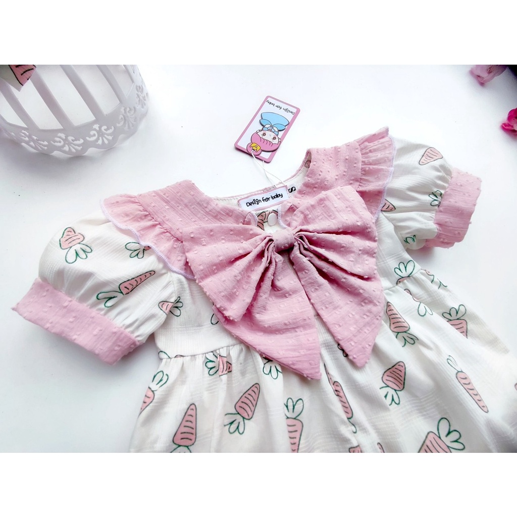 Body carot dễ thương bé gái[𝑻𝑨̣̆𝑵𝑮 𝑲𝑬̀𝑴 turban+𝑮𝑰𝑨̂̀𝒀 𝑽𝑨̉𝑰]Su Shop thời trang thiết kế