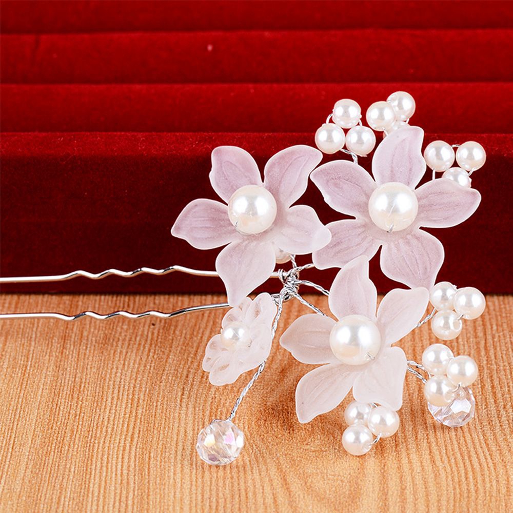 Kẹp tóc hình hoa sang trọng xinh xắn cho cô dâu