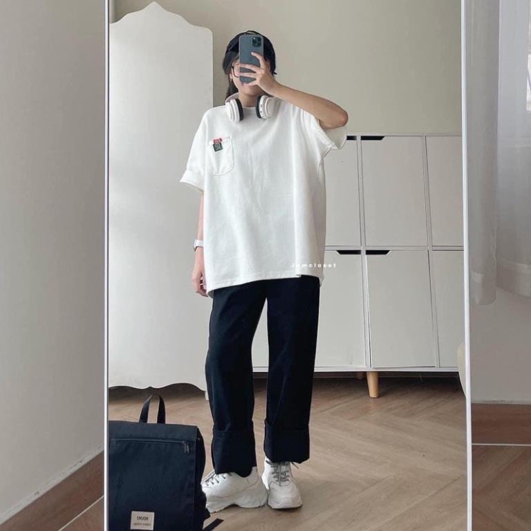 [NEW] Set Quần Dài Áo In Hình Hoạ Tiết Nữ [FREESHIP] Bộ Đồ Culottes Kèm Thun Form Rộng Tay Lỡ In Hình Vintage Ulzzang