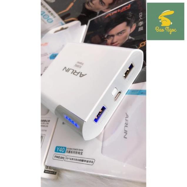 Sạc dự phòng Arun Y40 dung lượng 10.400mah | BigBuy360 - bigbuy360.vn