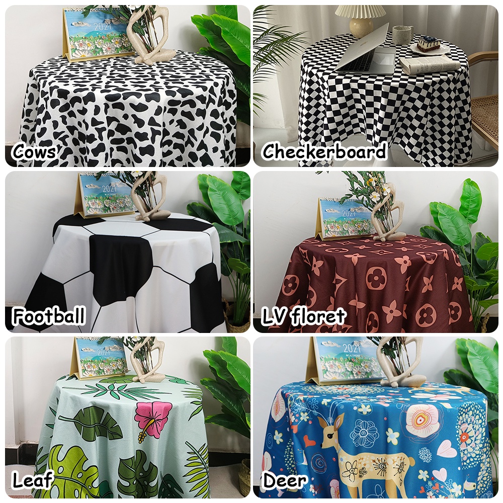 Khăn trải bàn Checkerboard Khăn trải bàn Vị trí Vải nền Hình chữ nhật Bàn cà phê Thảm trải bàn Vải