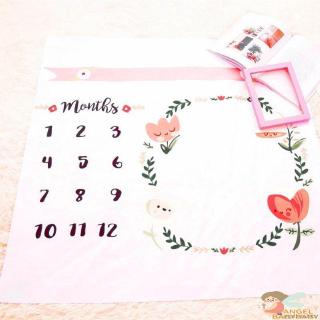 ♥AN☻-Baby Monthly Milestone Blanket For Baby Photo Blanket For Newborn Baby Shower, Monthly Blanket For Baby