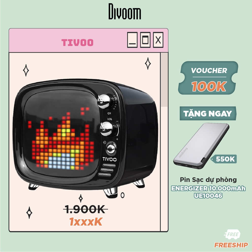 Loa Bluetooth Divoom TIVOO 6W