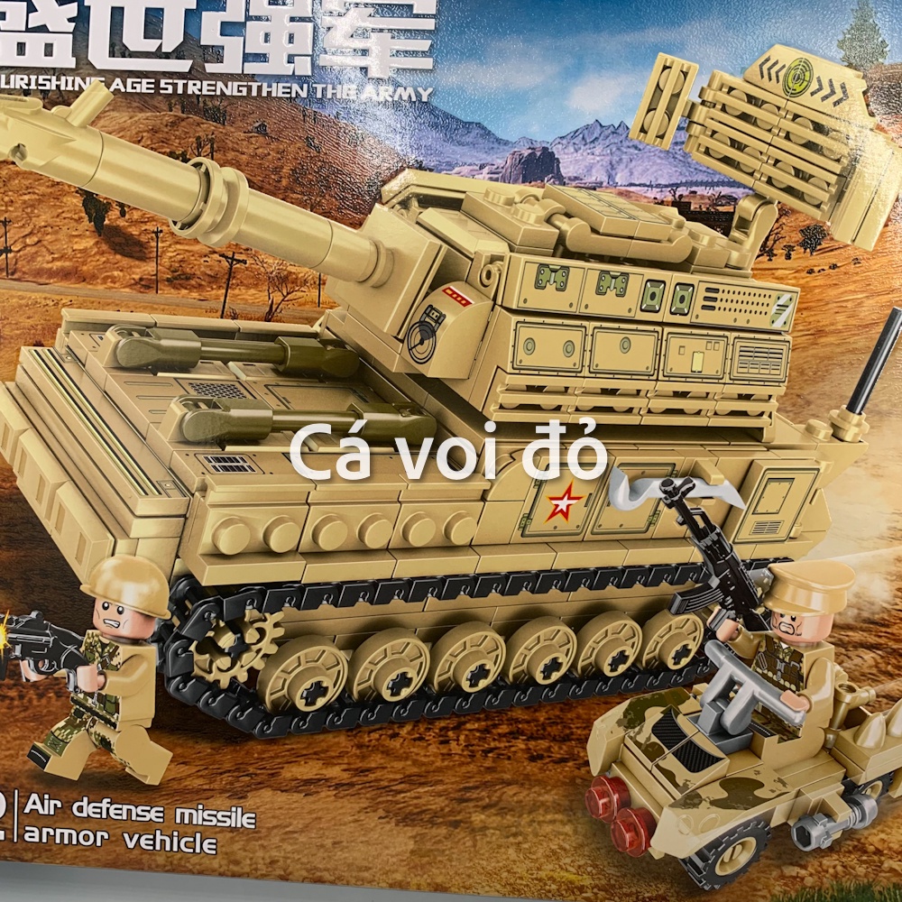 Lego xe tăng-Bộ lớn 524 chi tiết-siêu to khổng lồ.