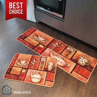 Bộ Đôi Thảm Bếp❤️FREESHIP❤️Thảm Lau Chân