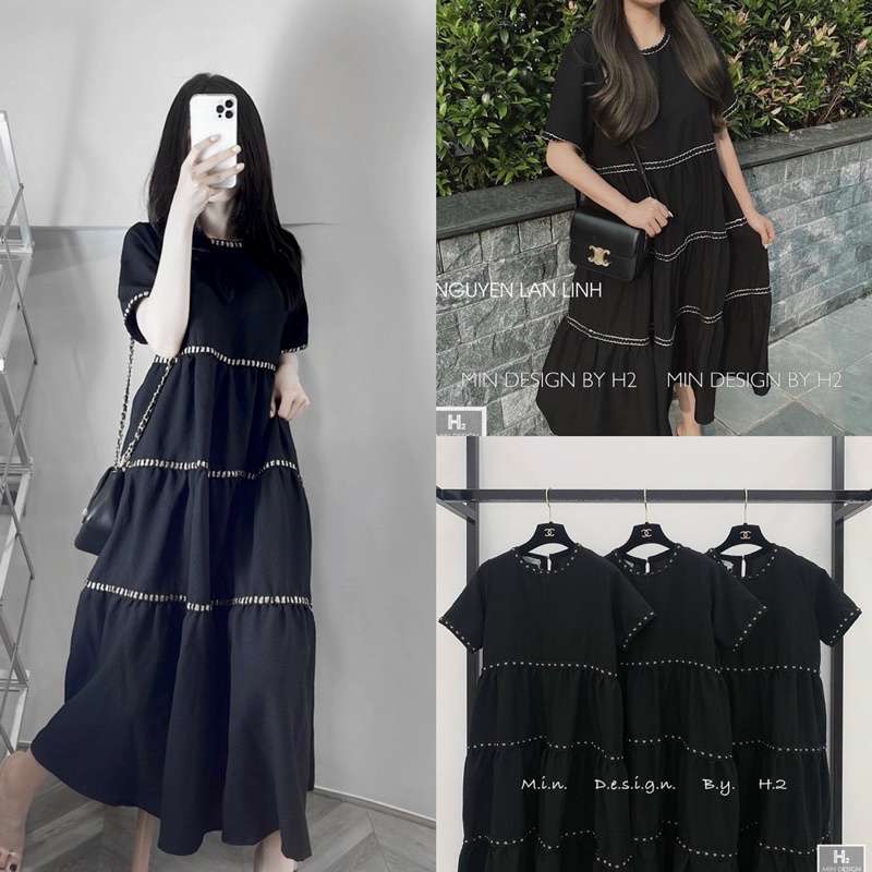 Váy maxi nữ dáng xoè cao cấp