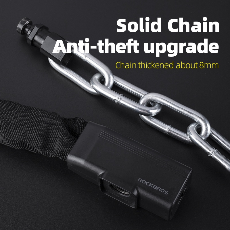Rockbros Dây Khóa Xe Đạp Chống Trộm An Toàn Tiện Lợi
