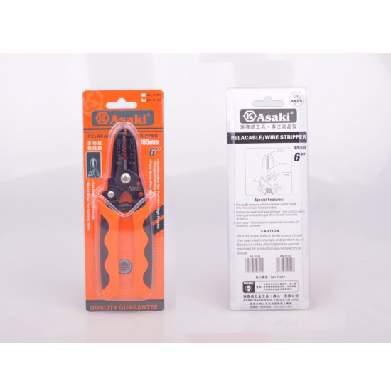 Kìm tuốt điện Asaki High Quality Wire strippers Plier 6"