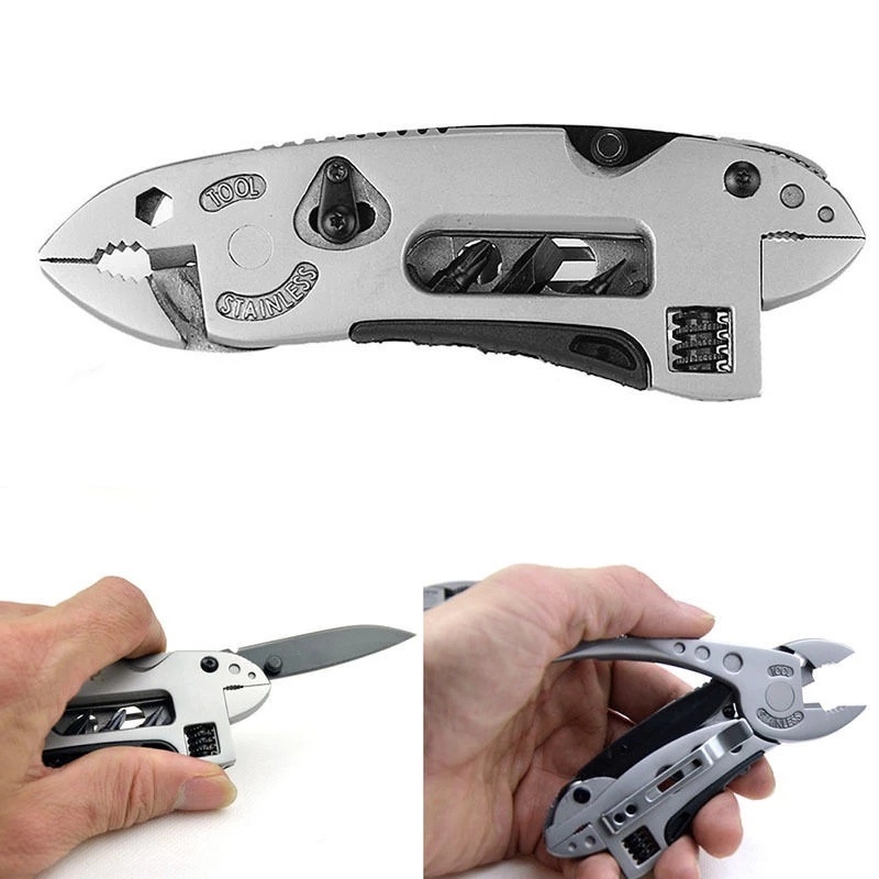Ngoài trời mini 13 Bộ Kìm chức Kiềm đa năng Kìm Cắm Trại Lưỡi Cờ Lê tô vít