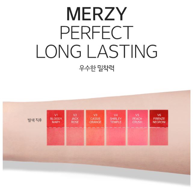 [V1-V12] Son kem lì Merzy The First Velvet Tint 4.5g | Thế Giới Skin Care