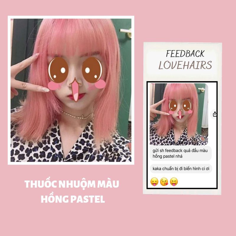 Thuốc Nhuộm Tóc Hồng Pastel - Thuốc Nhuộm Tóc Màu Đẹp “Gây Bão” Trong Mùa Hè - Love Hairs