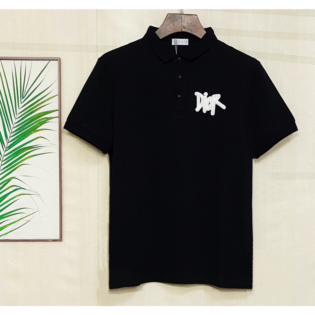Áo Thun polo Tay Ngắn Bằng cotton Nguyên Chất D10R 2022 In logo Dành Cho Nam