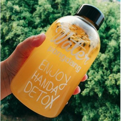 Bình Detox PONGDANG 600ml ,1000ml Kèm Túi Vải