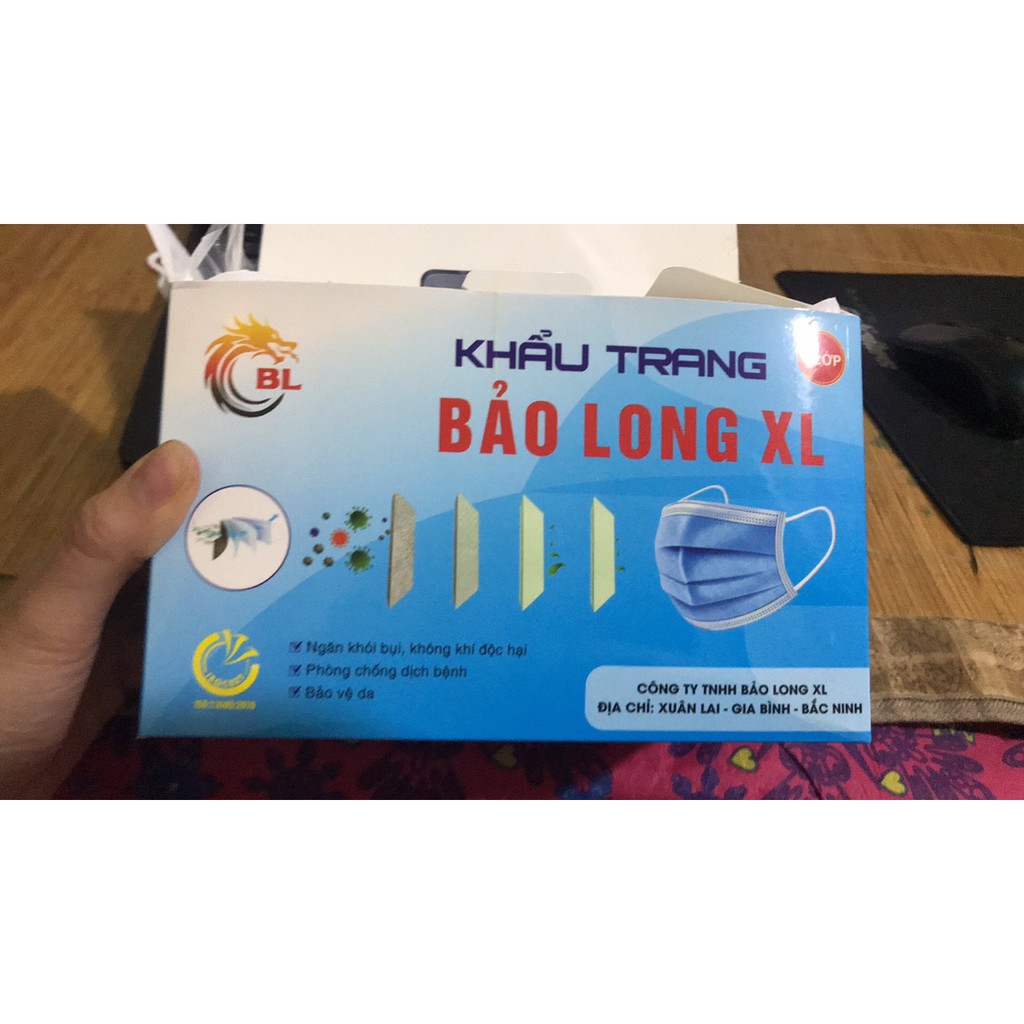 (Xả kho) Hộp 50 chiếc khẩu trang y tế 4 lớp