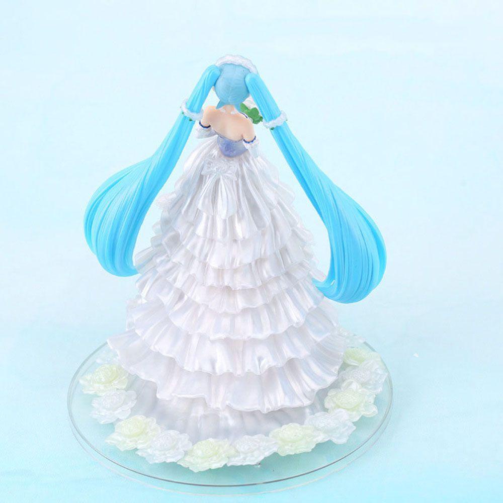 Mô Hình Nhân Vật Hatsune Miku Mặc Đầm Cưới Bằng PVC Dễ Thương