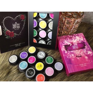 Sét Gel Vẽ Đặc 12 màu hãng Hulan