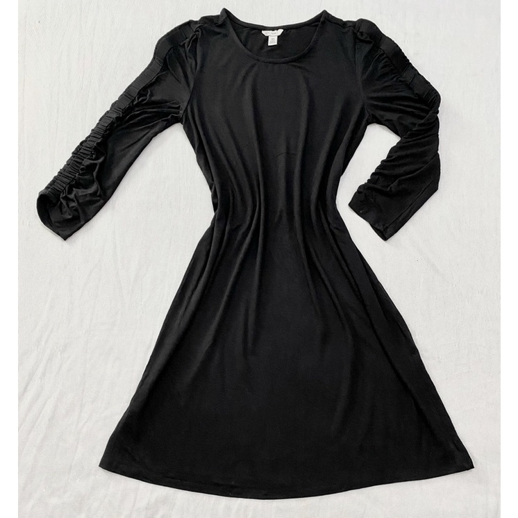 Đầm thun cổ tròn tay nhún EST.1946 (Size XS, S, M, L) - Thanh lý vnxk