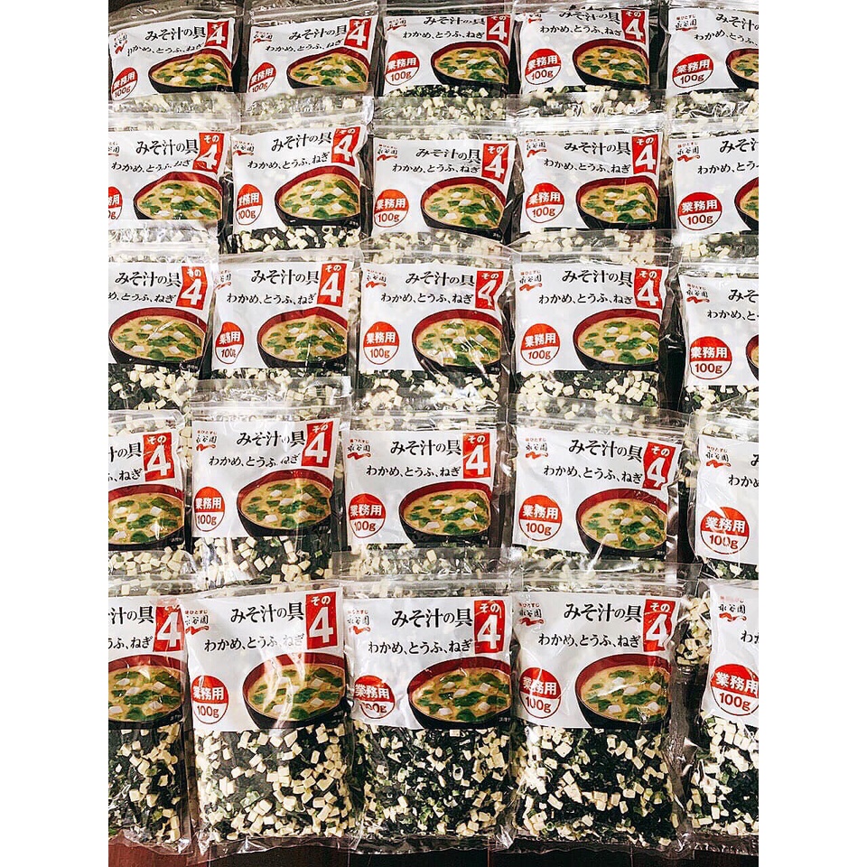 Rong biển nấu canh Miso, rong biển đậu hũ khô Nhật Bản 100g