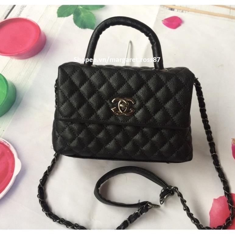 Túi Xách Nữ Ô Trám Da Hạt Mềm Quai Sách Rẻ Đẹp - A&ESHOP 8987978