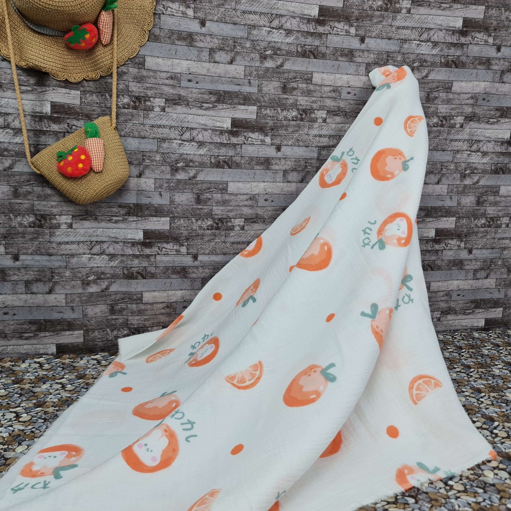 Vải xô muslin 2 lớp cao cấp - Bộ sưu tập các mẫu thỏ