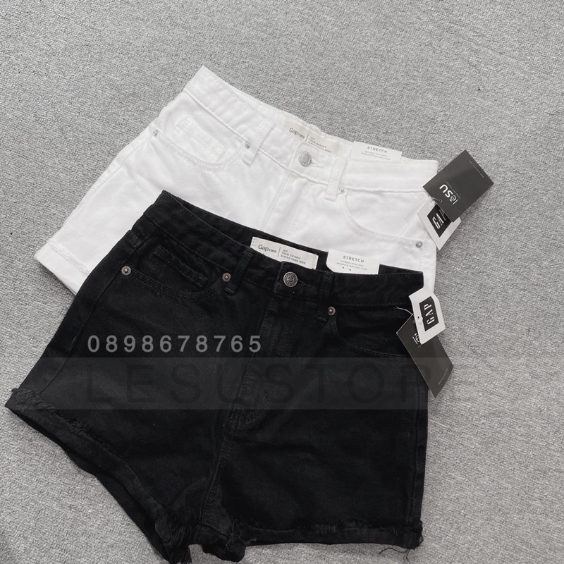 ẢNH TỰ CHỤP Quần Short Jeans trơn gập lai tua