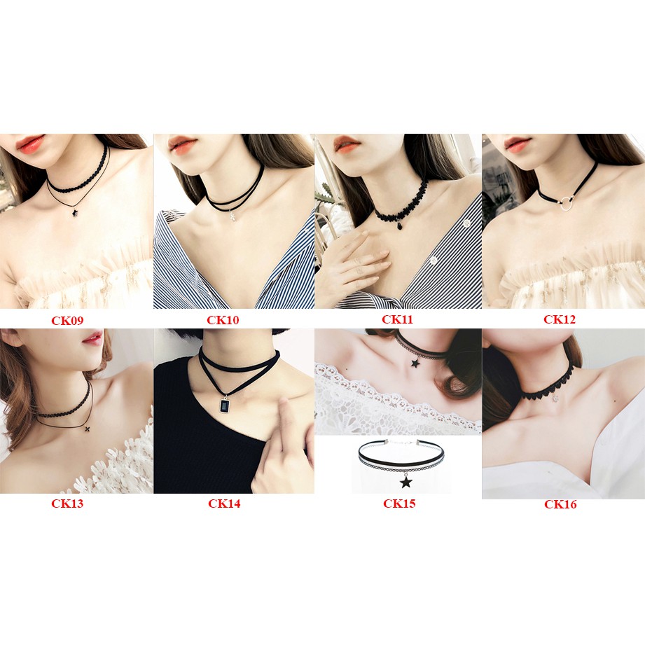 [59 MẪU] Choker đồng giá 15K - 9K - Choker vòng cổ choker độc đáo cá tính cho bạn