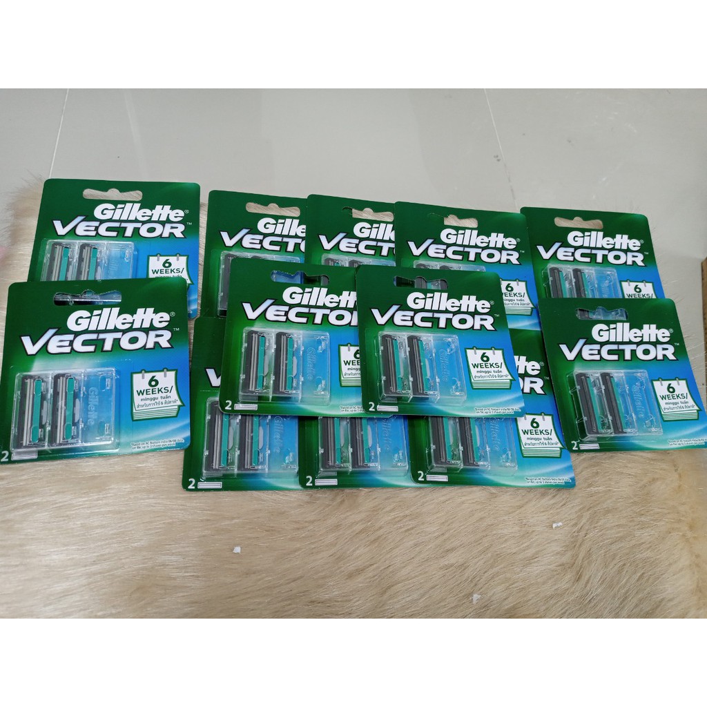 Lưỡi dao lam GILLETTE VECTOR  25K/VỈ FREESHIP  Lưỡi lam được làm từ thép không gỉ