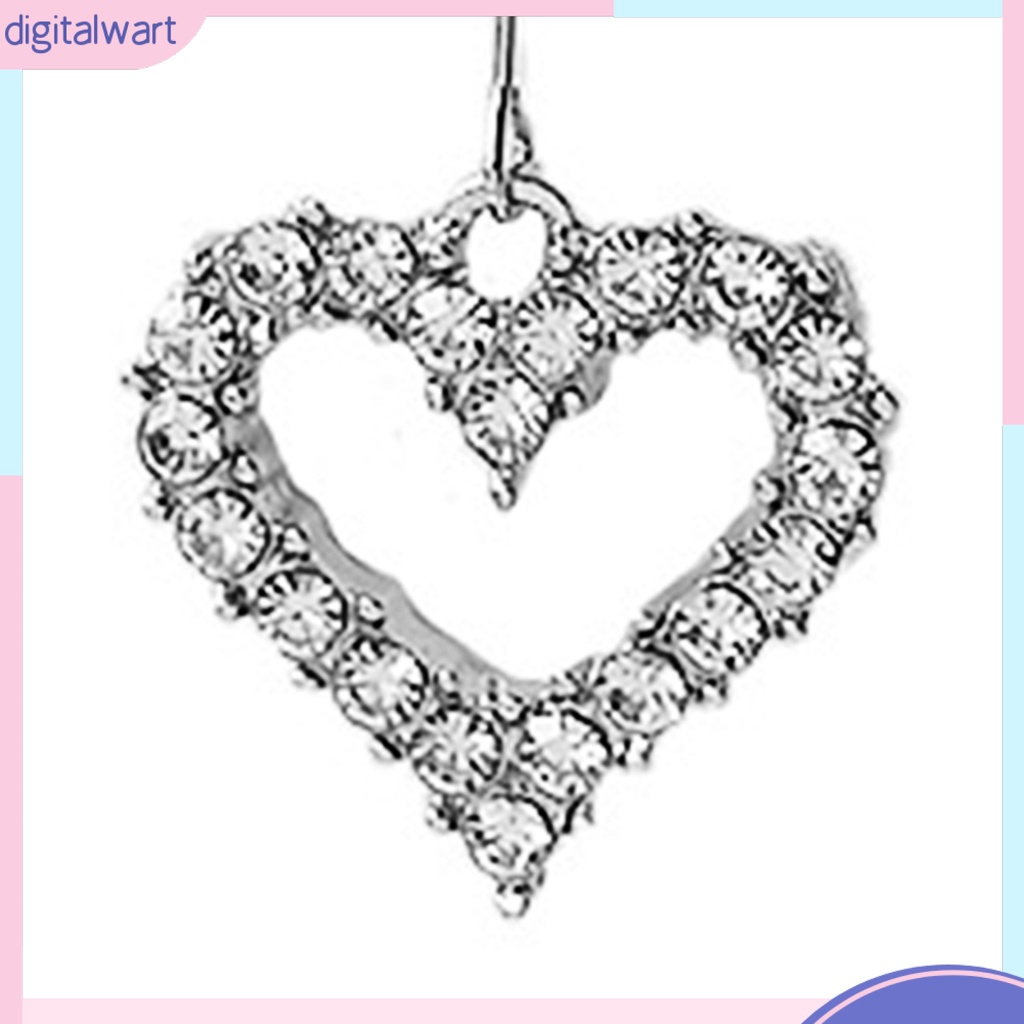 Đôi Khuyên Tai Hợp Kim Hình Trái Tim Thời Trang Cho Nữ