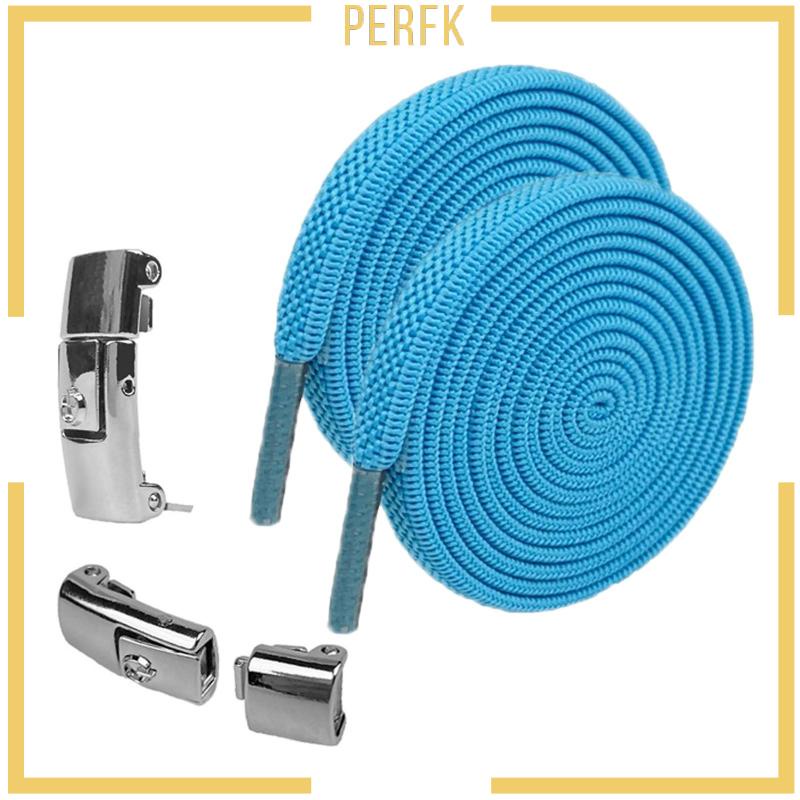 [Perfk] Dây Buộc Giày Co Giãn Không Cần Buộc Dây Đế Phẳng Tập Luyện Nhanh Chóng Dành Cho Người Lớn