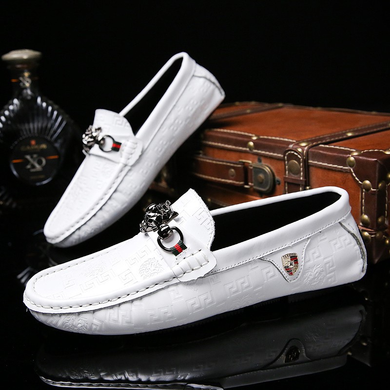 Giày lười bằng da thật thời trang cho nam