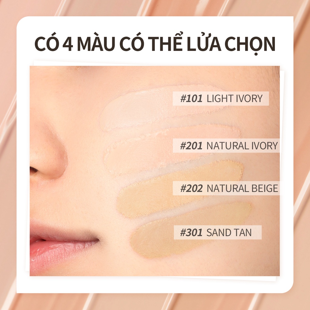 FOCALLURE Flaw-Resistant Longwear Foundation Full-Coverage Skin Care Waterproof 20g