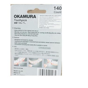 Okamura - Tăm nhựa Okamura chất lượng Nhật Bản (bịch 120 cây/140 cây)