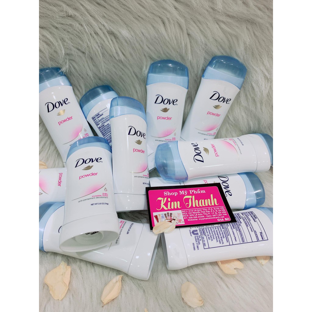 Lăn sáp khử mùi nữ Dove Powder 74g