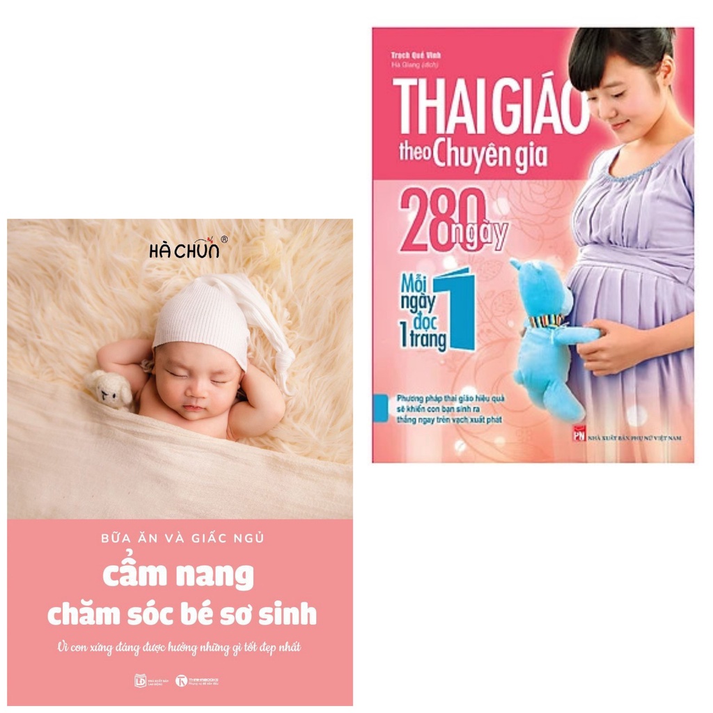 Sách - Combo Thai Giáo Theo Chuyên Gia 280 Ngày ml +Cẩm nang chăm sóc bé yêu th