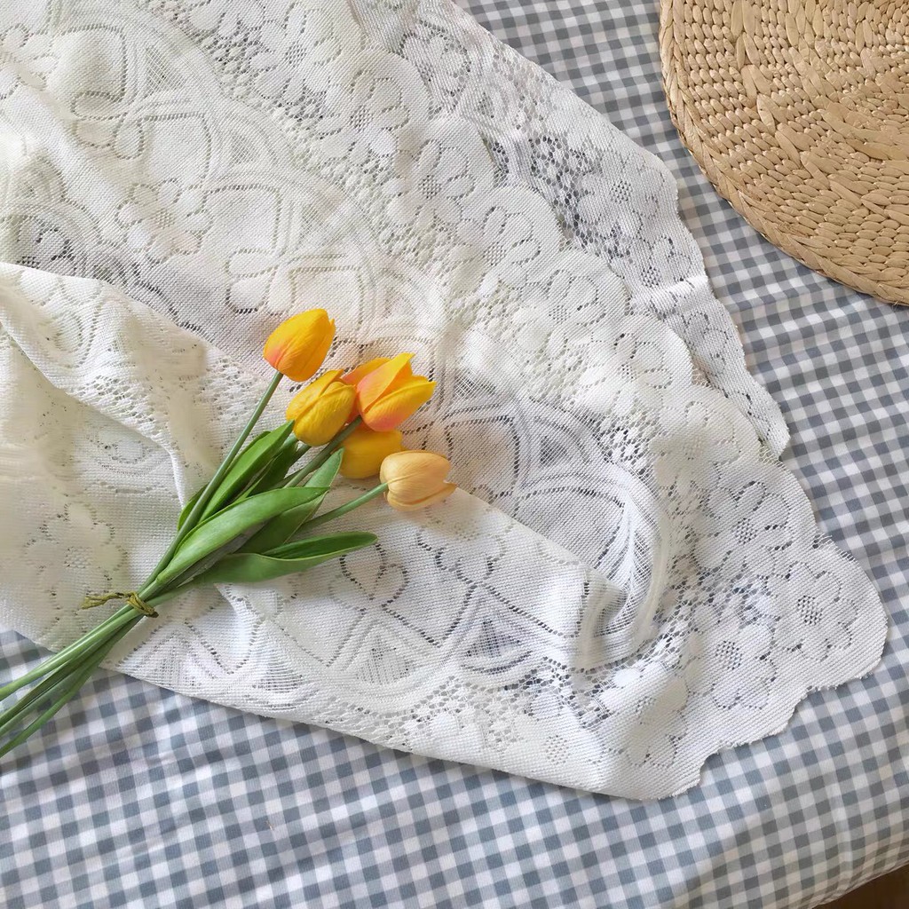 Khăn trải bàn ren hoaFREESHIP khăn vintage kích thước 90*90cm