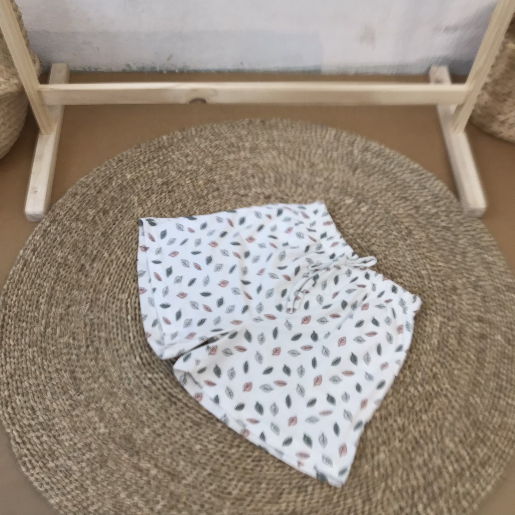 Quần đùi nữ KABI quần short ngắn thun cotton mặc nhà mặc ngủ hoa văn không túi thoáng mát dễ thương | BigBuy360 - bigbuy360.vn
