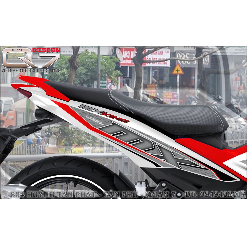 TEM RỜI EXCITER 150 TRẮNG ĐỎ