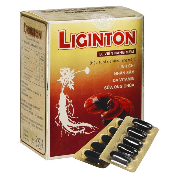 Viên uống nhân sâm - sữa ong chúa - linh chi LIGINTON Hộp 50 viên - Mediplantex