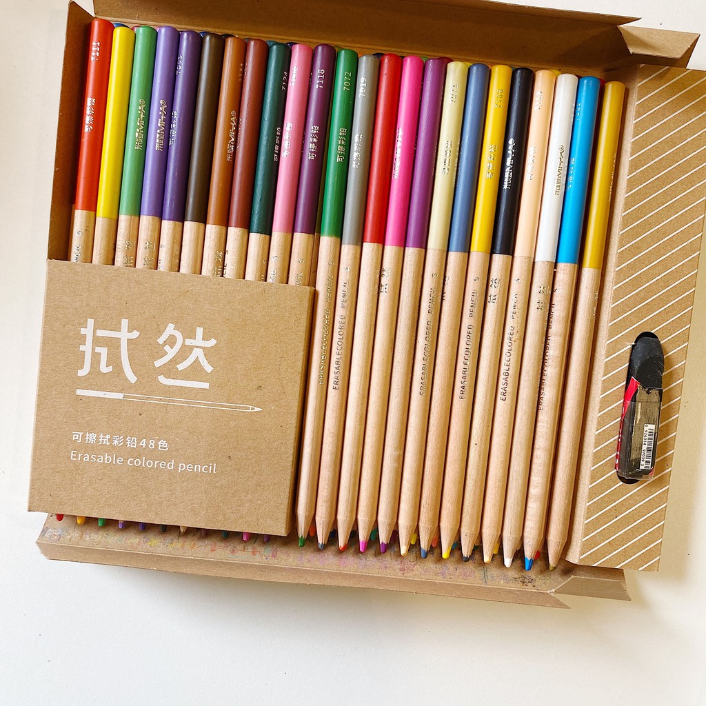 Màu chì Miya Erasable Coloured Pencil (set 24/36/48)