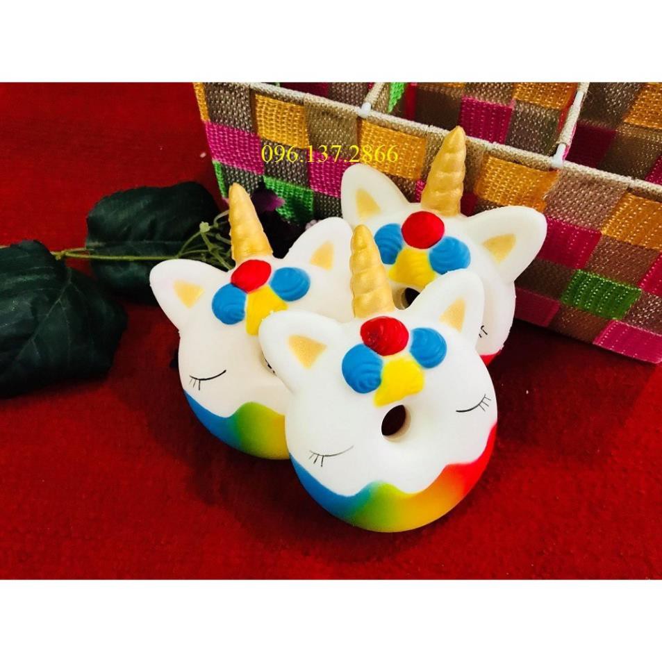tkdc (BMS) Squishy Bánh Mèo Donut Sừng - kiểu dáng bắt mắt ( Tongkhodochoilc)