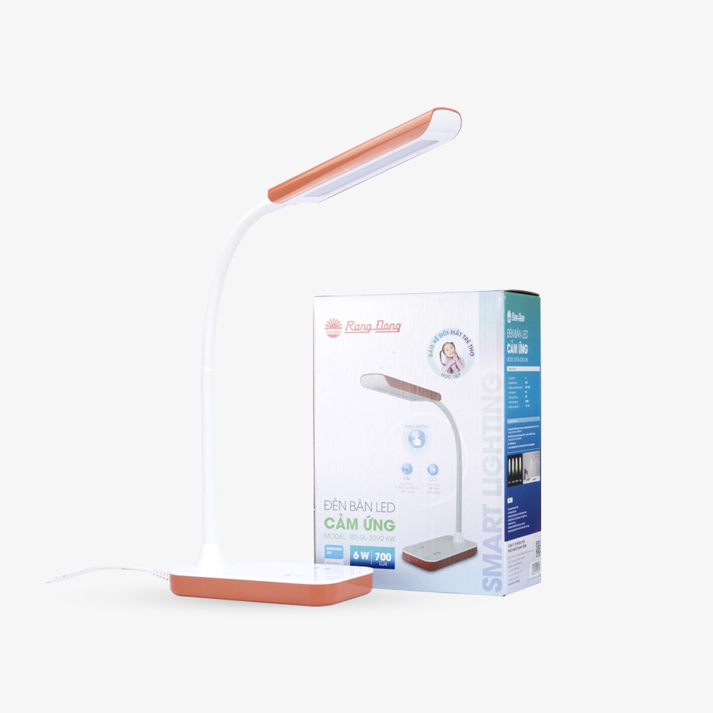 Đèn học bảo vệ thị lực Rạng Đông, nút bật tắt cảm ứng thiết kế sang trọng RD-RL-20V2 cảm ứng