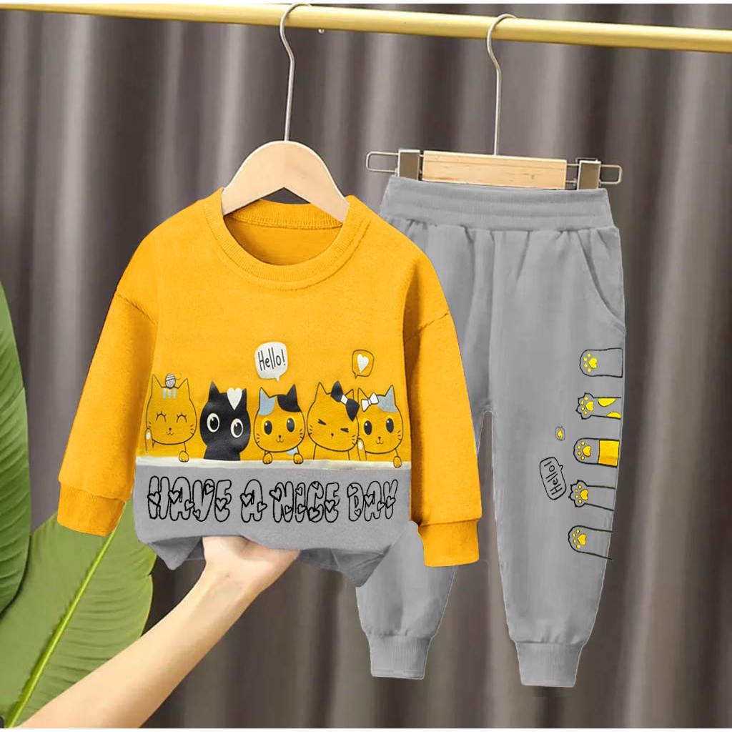 Áo SWEATER Giữ Ấm Hình Bộ Đồ Nấu Ăn Dành Cho Trẻ 6-12 Tuổi