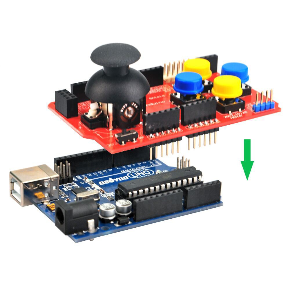 Giá sốc Board mở rộng Joystick Shield Game PS2 for Arduino  Linh kiện Trung Thanh